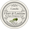 camellia scented soy candle melts by Fleurs de Louisiane by megan montgomery design logo
