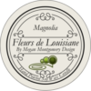 magnolia scented soy candle melts Fleurs de Louisiane logo